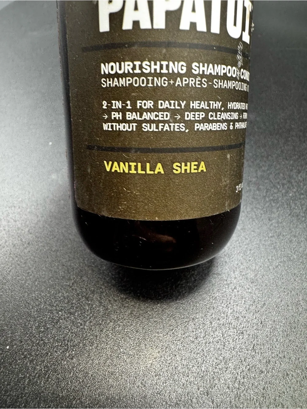 5/$25 NWT Papatui Vanilla Shea Nourishing Shampoo+Conditioner 3oz Travel Size
